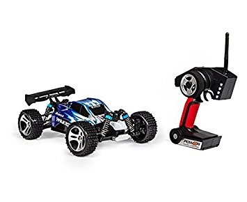 s-idee® 18105 A959 blau RC Auto Buggy Monstertruck 1:18 mit 2,4 GHz 50 km/h schnell, wendig,